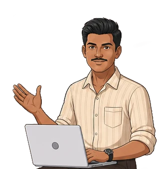 Kani, the knote.ink AI teacher — at a laptop, mid-explanation